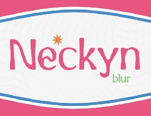 Neckyn Blur font