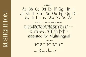 Rushger font