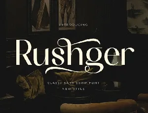 Rushger font