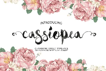 Cassiopea Brush font