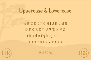 Villages font