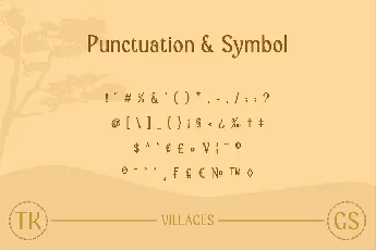 Villages font