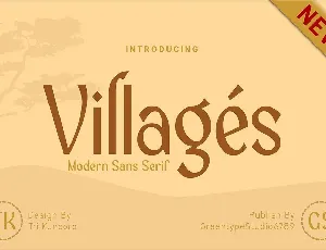 Villages font