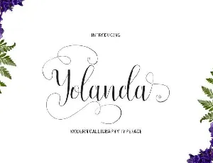 Yolanda Script Free font