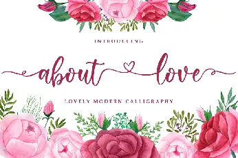 About Love font