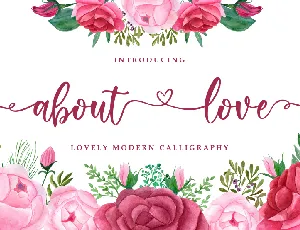 About Love font