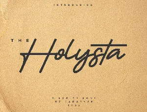 Holysta font