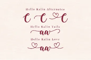 Hello Kalin font