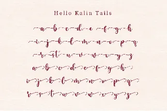 Hello Kalin font