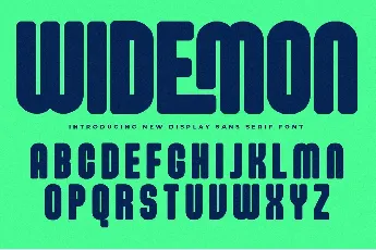 Widemon font