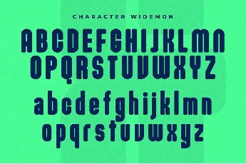 Widemon font