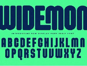 Widemon font