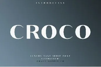 Croco Demo font