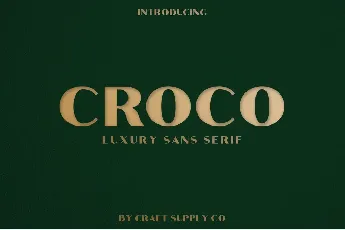 Croco Demo font