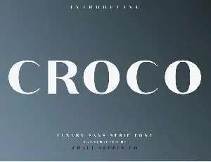 Croco Demo font