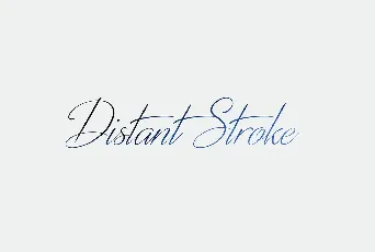 Distant Stroke font