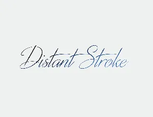 Distant Stroke font