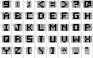 Pica Hole font