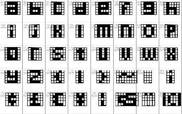 Pica Hole font