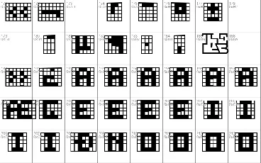 Pica Hole font