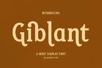 Giblant font