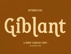 Giblant font