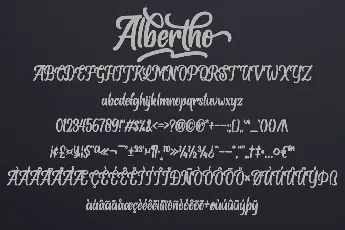 Albertho Bold Script font