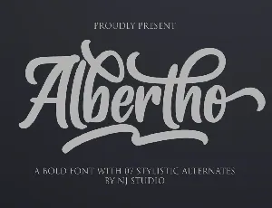 Albertho Bold Script font