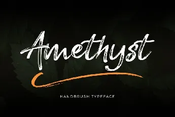 Amethyst Hand Brush font