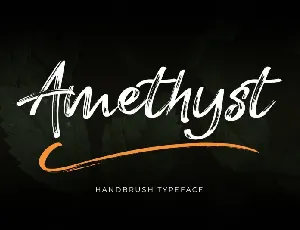 Amethyst Hand Brush font