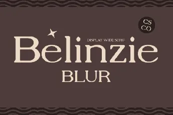 Belinzie Blur font