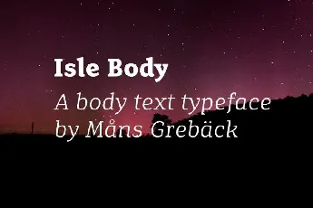 Isle Body Family font