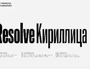 Resolve Sans Cyrillic Family font