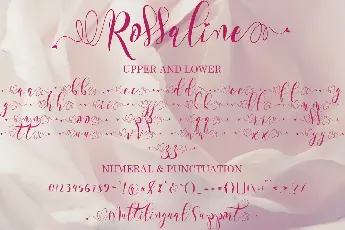 Rossaline font