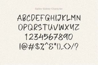 Bailey Sidney font