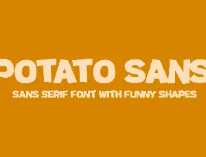 Potato sans font