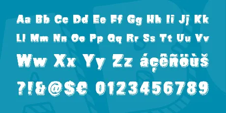 SUPER SEVEN Shadowed Demo font