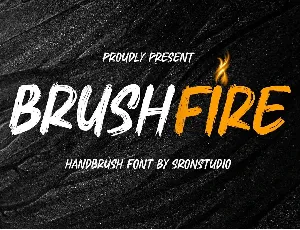 Brushfire font