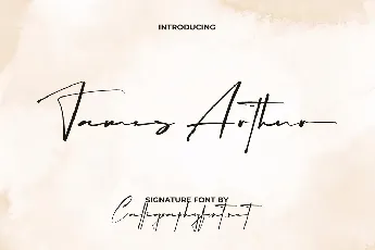 James Arthur font