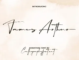 James Arthur font