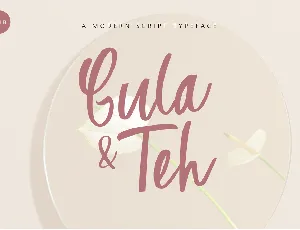 Gula & Teh font