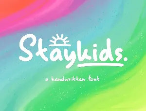 Stay Kids – Handwritten font