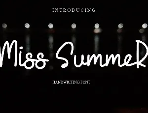 Miss Summer font