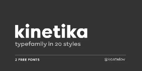 Kinetika Sans Serif font