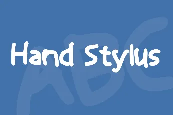 Hand Stylus font