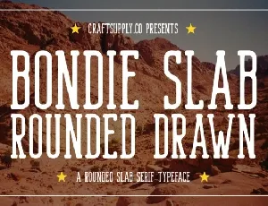 Bondie Slab Rounded Drawn font