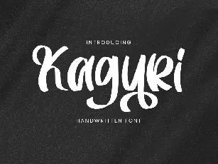 Kaguri font