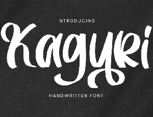 Kaguri font