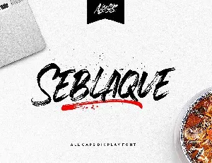 Seblaque Brush font