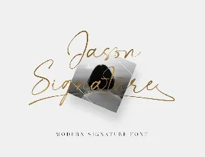 Jason Signature font